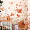 Painel Fotográfico Butterflowers Coral